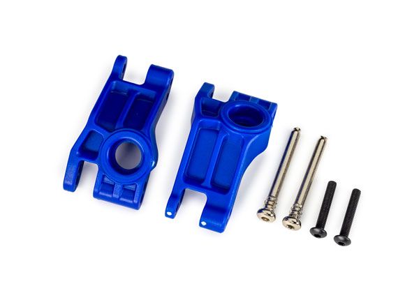 Traxxas Carriers, stub axle, rear, blue (2)(#9180/9181/9182)