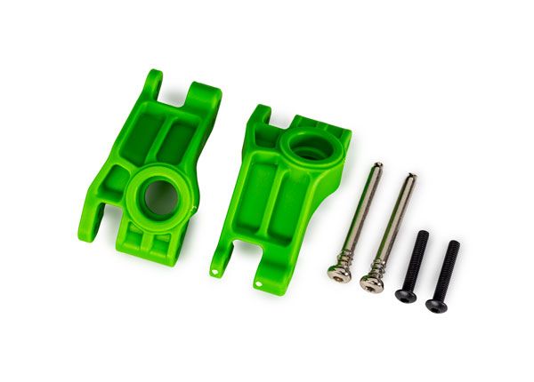 Traxxas Carriers, stub axle, rear, green (2)(#9180/9181/9182)
