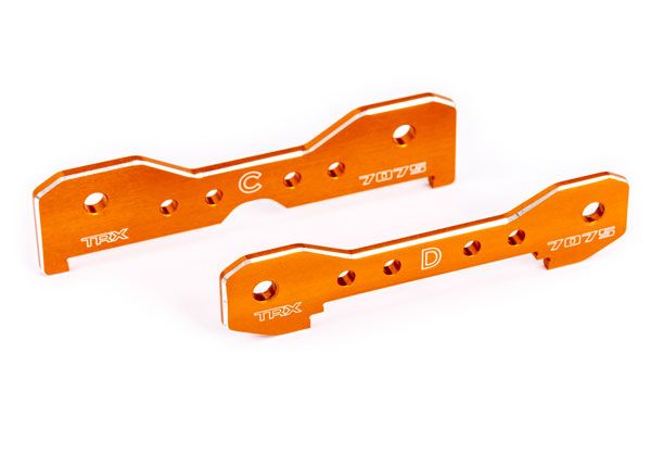 Traxxas Tie Bars, Rear, 7075-T6 Aluminum (Orange-Anodized)