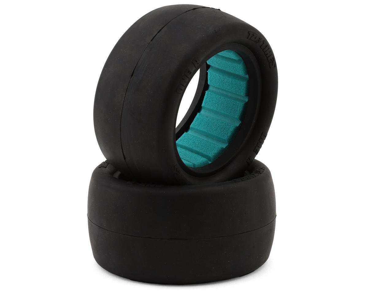TZO Tires One 2.2" Rear 1/10 Slick Buggy Tire (2) (Gold) w/Foam Inserts