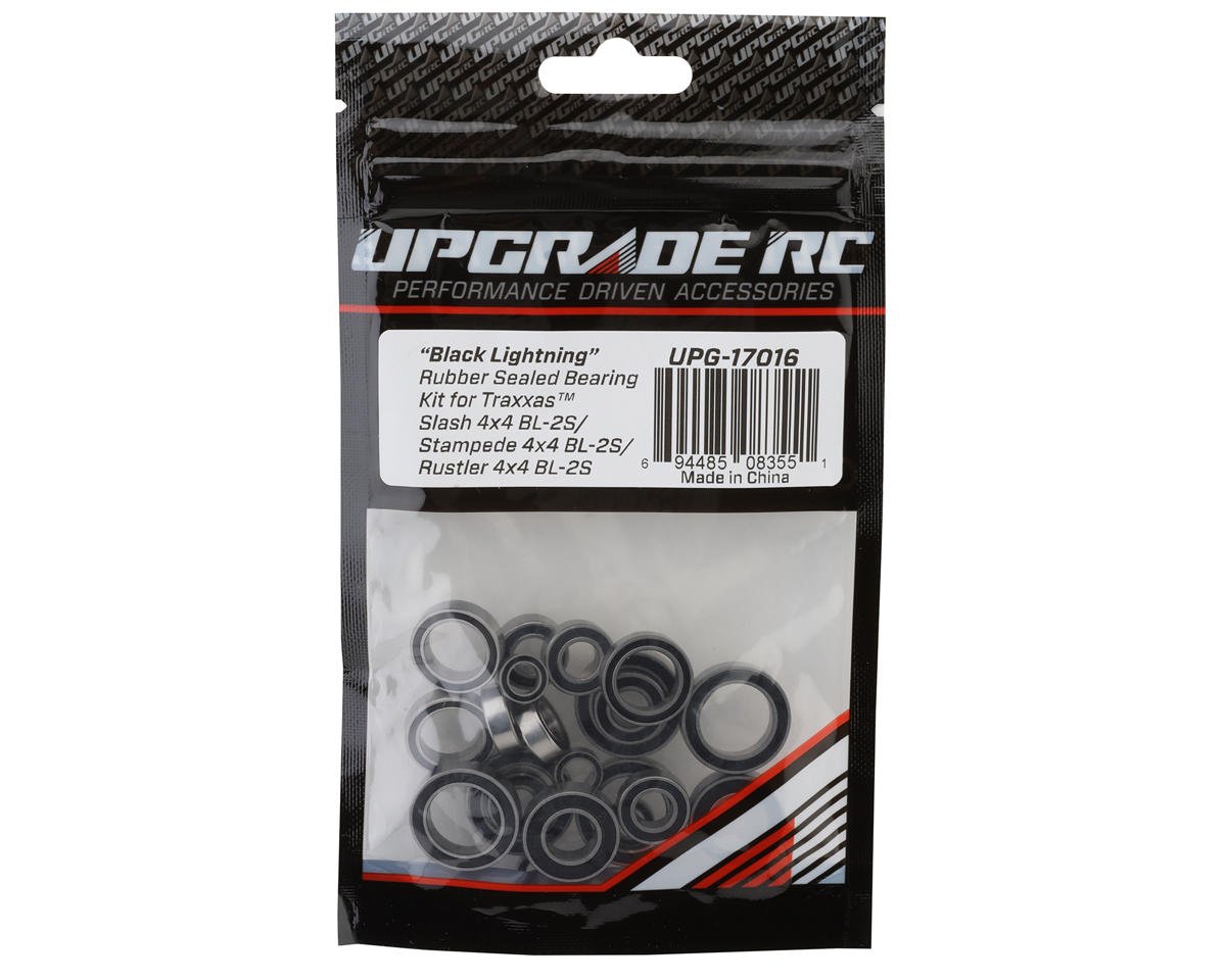 UpGrade RC "Black Lightning" Rubber Sealed Bearing Kit for Traxxas™ 4x4 BL-2S™ Slash™/Stampede™/Rustler™