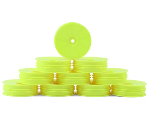 XRAY Slim "Aerodisk" 2WD Front Buggy Wheels (Yellow) (10) (XB2) w/12mm Hex