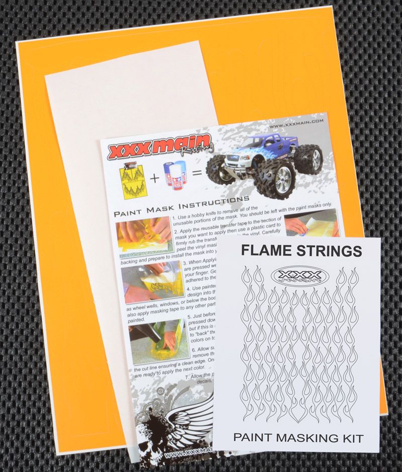XXX Main Racing Flame Strings Paint Mask