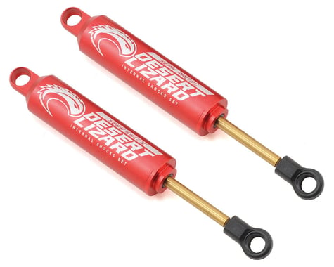 Yeah Racing Aluminum Desert Lizard Two Stage Internal Spring Shocks (Red) (2) (90mm)
