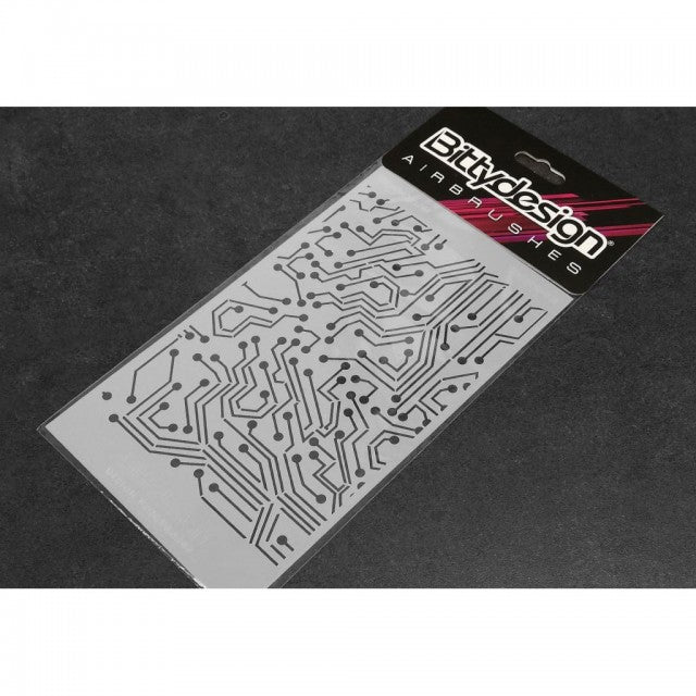 Bittydesign Vinyl Paint Stencil (Electronic Circuit)