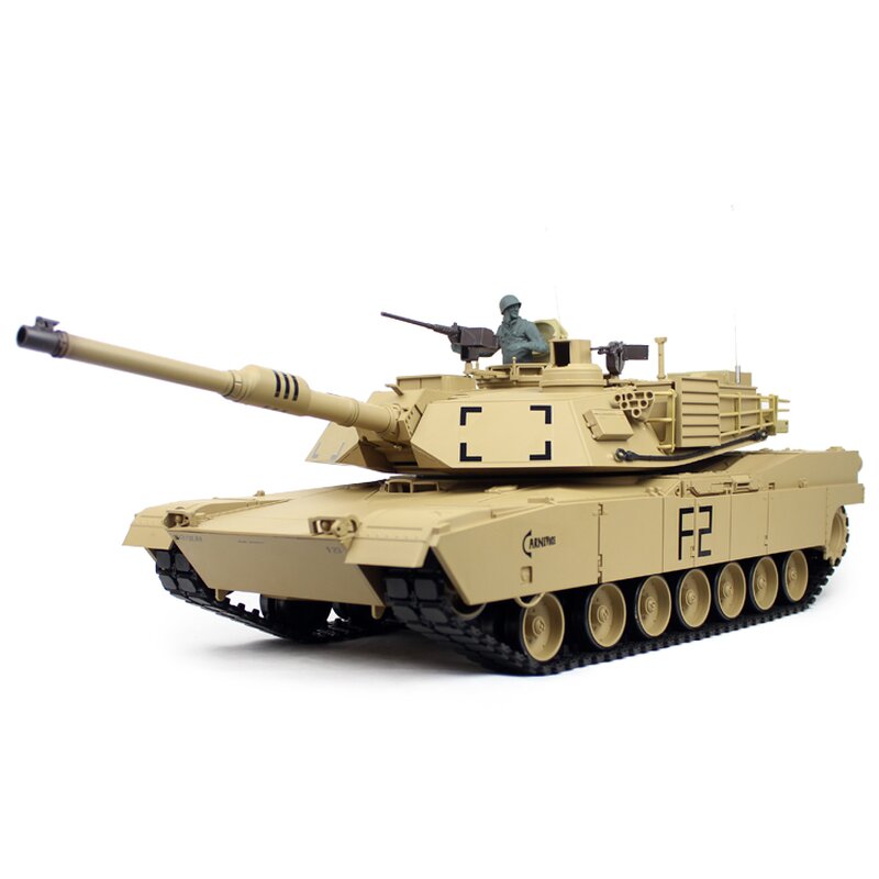 Heng Long 1/16 RC RTR Tank M1A2 Abrams BB + IR Desert Paint
