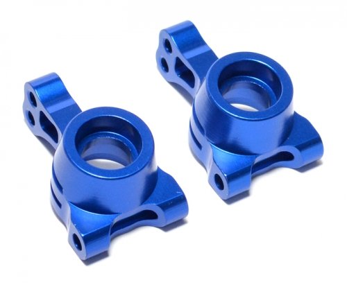Boom Racing Aluminum Rear Hub Carrier (2) Blue for ECX Ruckus