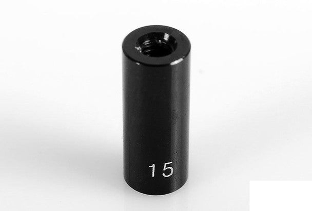RC4WD 15mm (0.59") Internally Threaded Aluminum Link (Black) (4) Z-S1455 M3 6mm