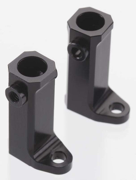 STRC Aluminum Side Mount Brackets Black SCX10 (2)
