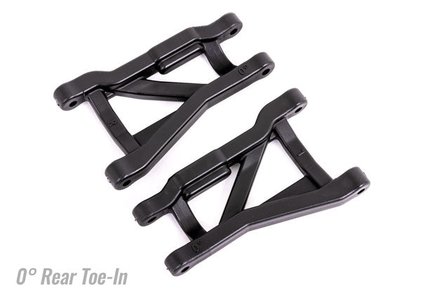 Traxxas Suspension arms, black, rear (left & right), heavy duty, 0° toe angle (2)