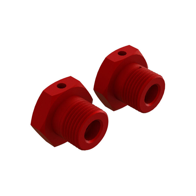 Arrma Aluminum Wheel, 17mm Hex, Red (2)