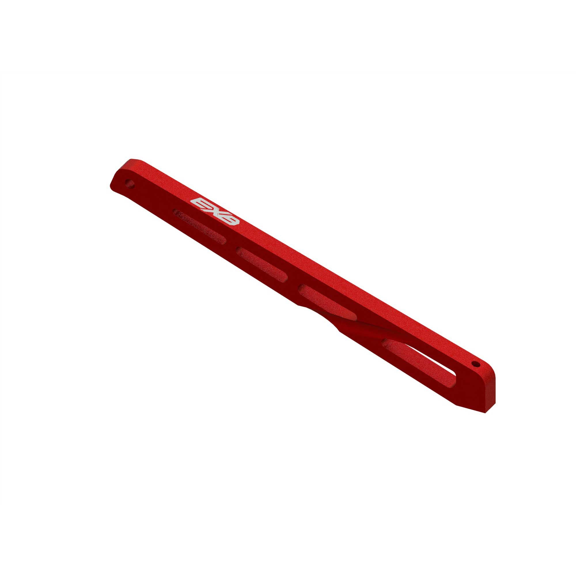 Arrma Rear Center Aluminum Chassis Brace, 140mm Red: EXB