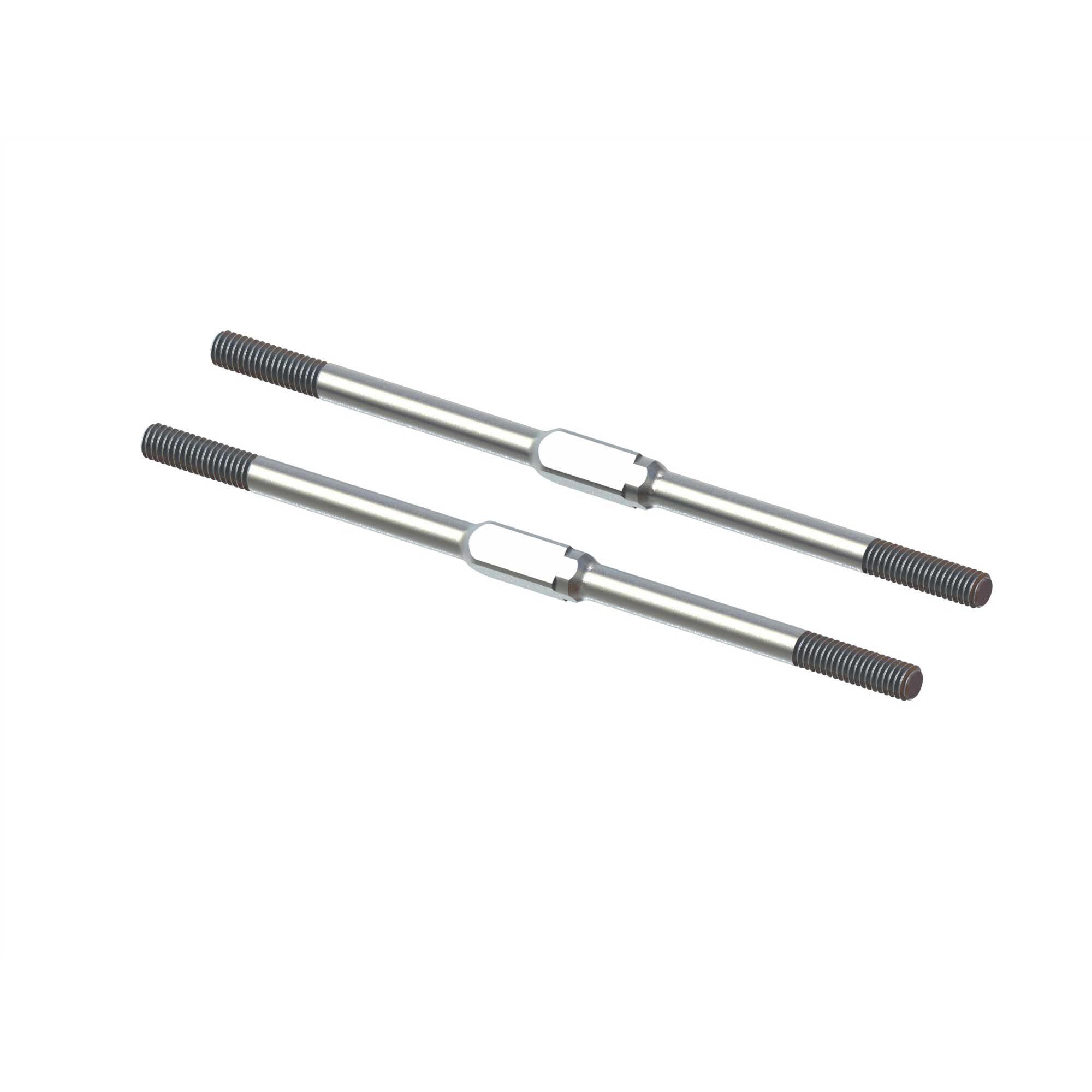 Arrma Steel Turnbuckle, M4x95mm Silver (2): EXB