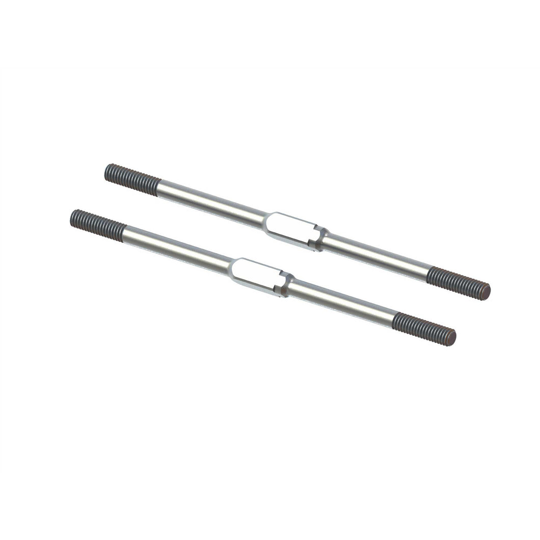 Arrma Steel Turnbuckle, M4x95mm Silver (2): EXB