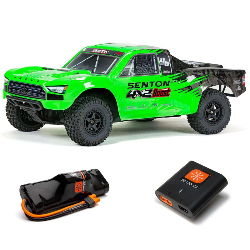 Arrma 1/10 SENTON 2WD BOOST MEGA 550 Brushed Short Course Truck RTR with Battery & Charger
