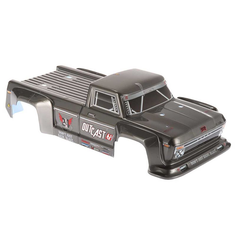 Arrma 1/8 Painted Body, Silver: Outcast