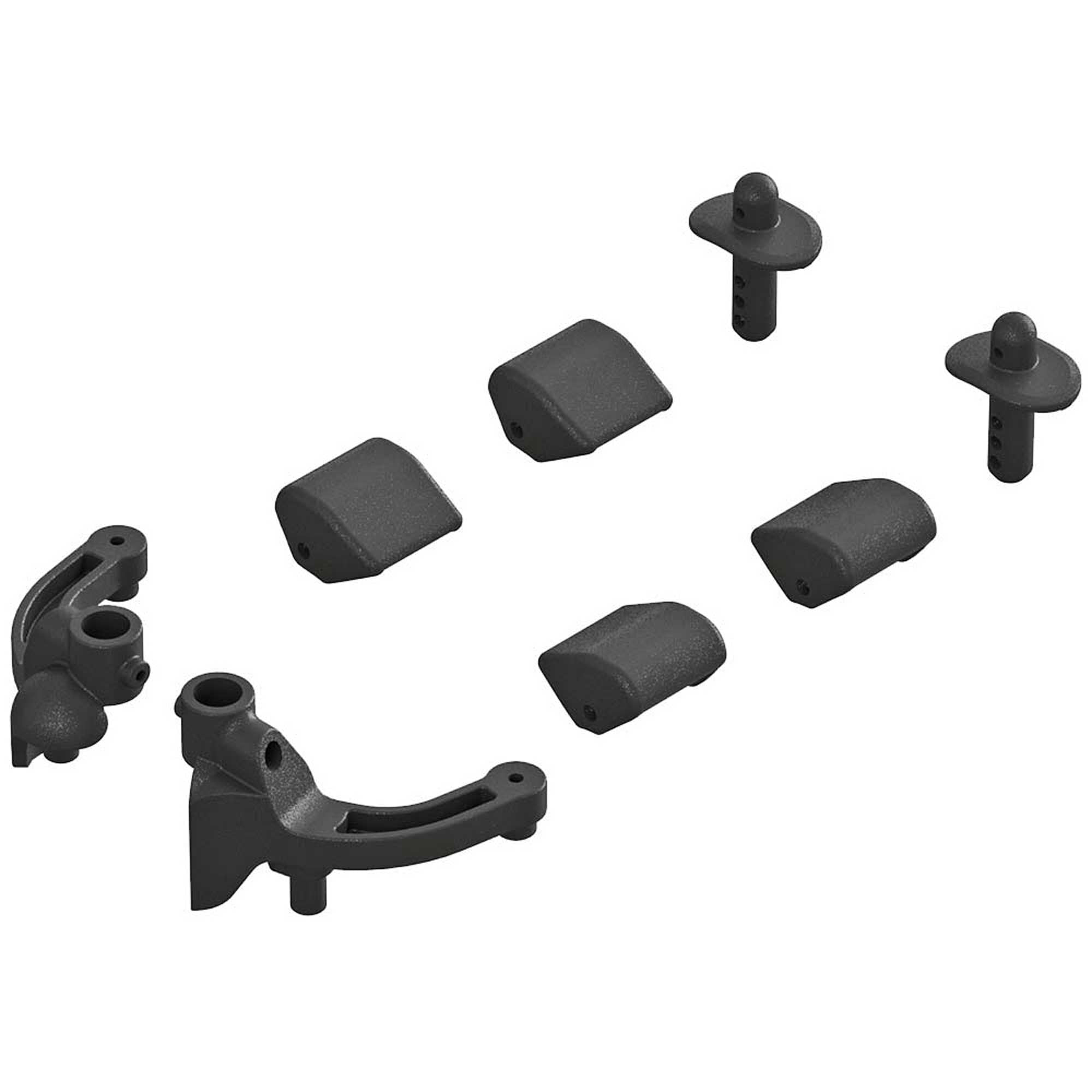 Arrma Body Mount Set Front: TYPHON 4x4