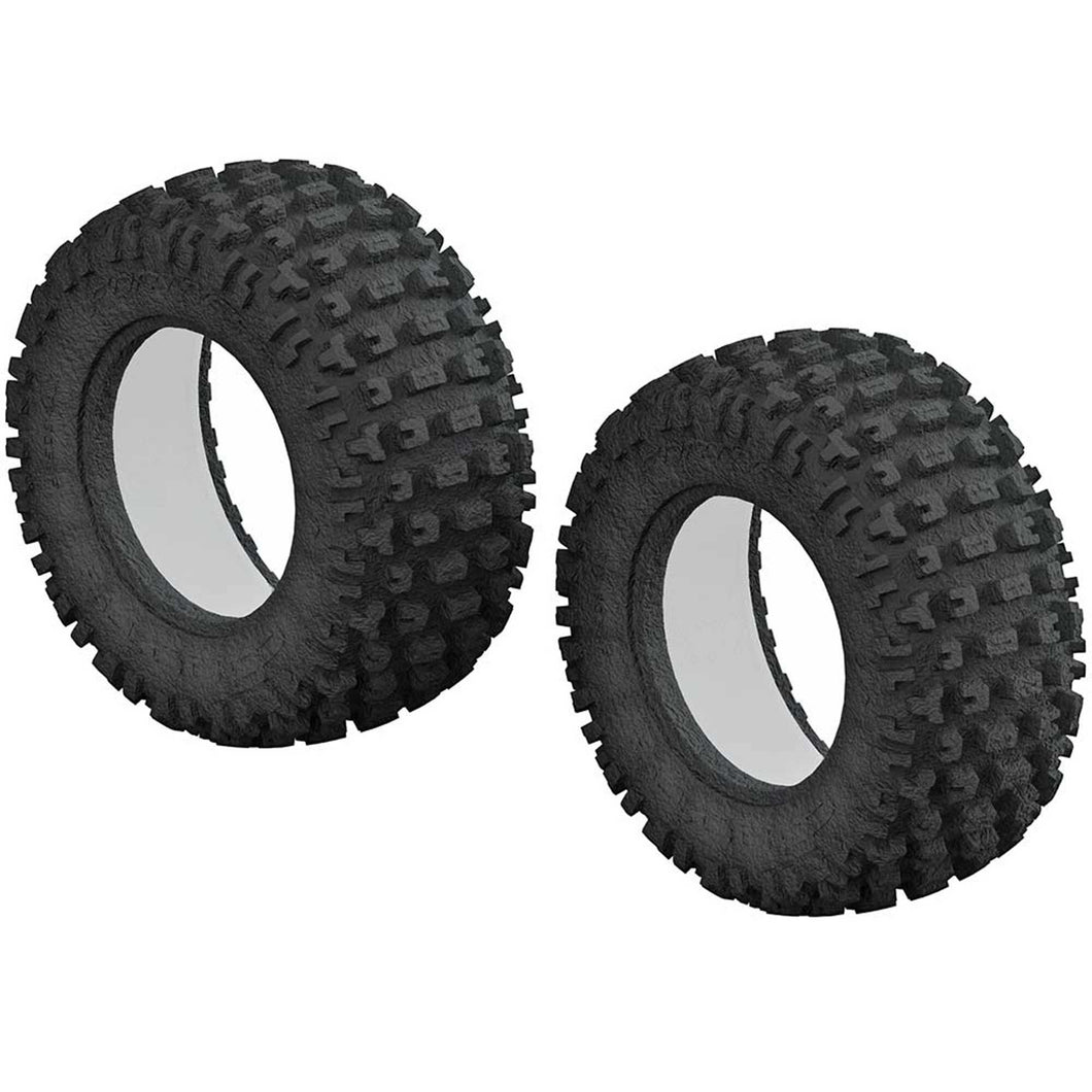 Arrma 1/10 dBoots Fortress Short Course Front/Rear 3.0/2.2 Tire & Inserts (2)