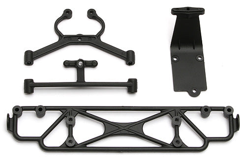 Team Associated Rear Bumper/Brace/Skid Plate Set