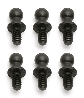 Team Associated Ballstuds, short neck, black, .20. Broached.