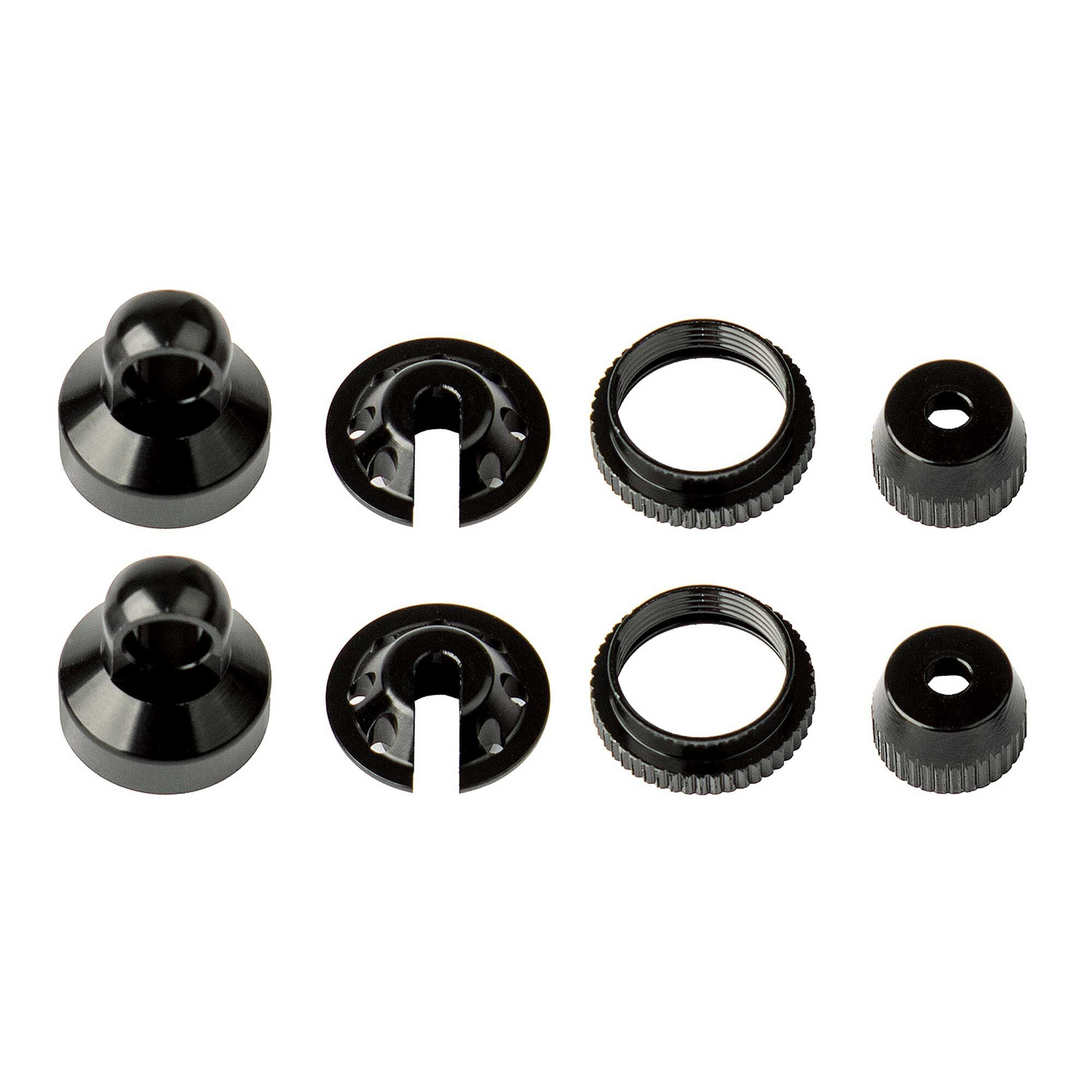 Element RC Shock Parts, Black Aluminum: Enduro