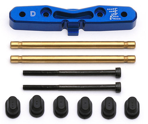 Team Associated Blue Aluminum D-Plate, with pins