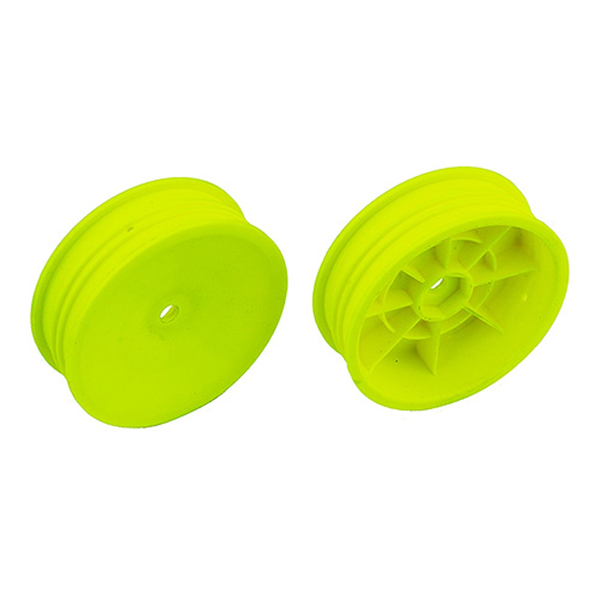 Associated 12mm Hex 2.2 Slim Front Buggy Wheels (2), Yellow: B6