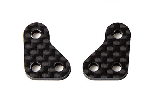 Team Associated RC10B6 FT Steering Arms, carbon fiber