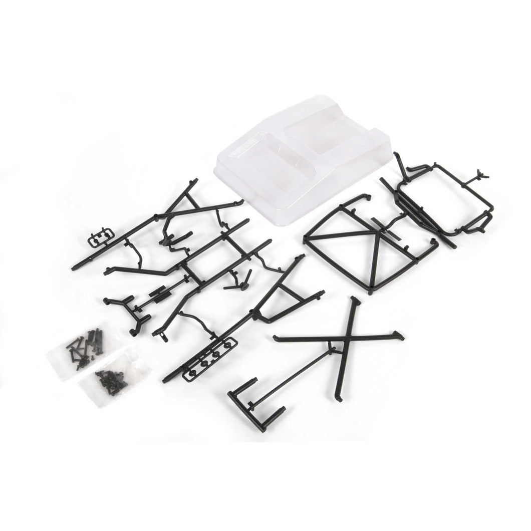 Axial Roll Cage Set with Clear Inner Bed Panels: 1955 Ford F-100