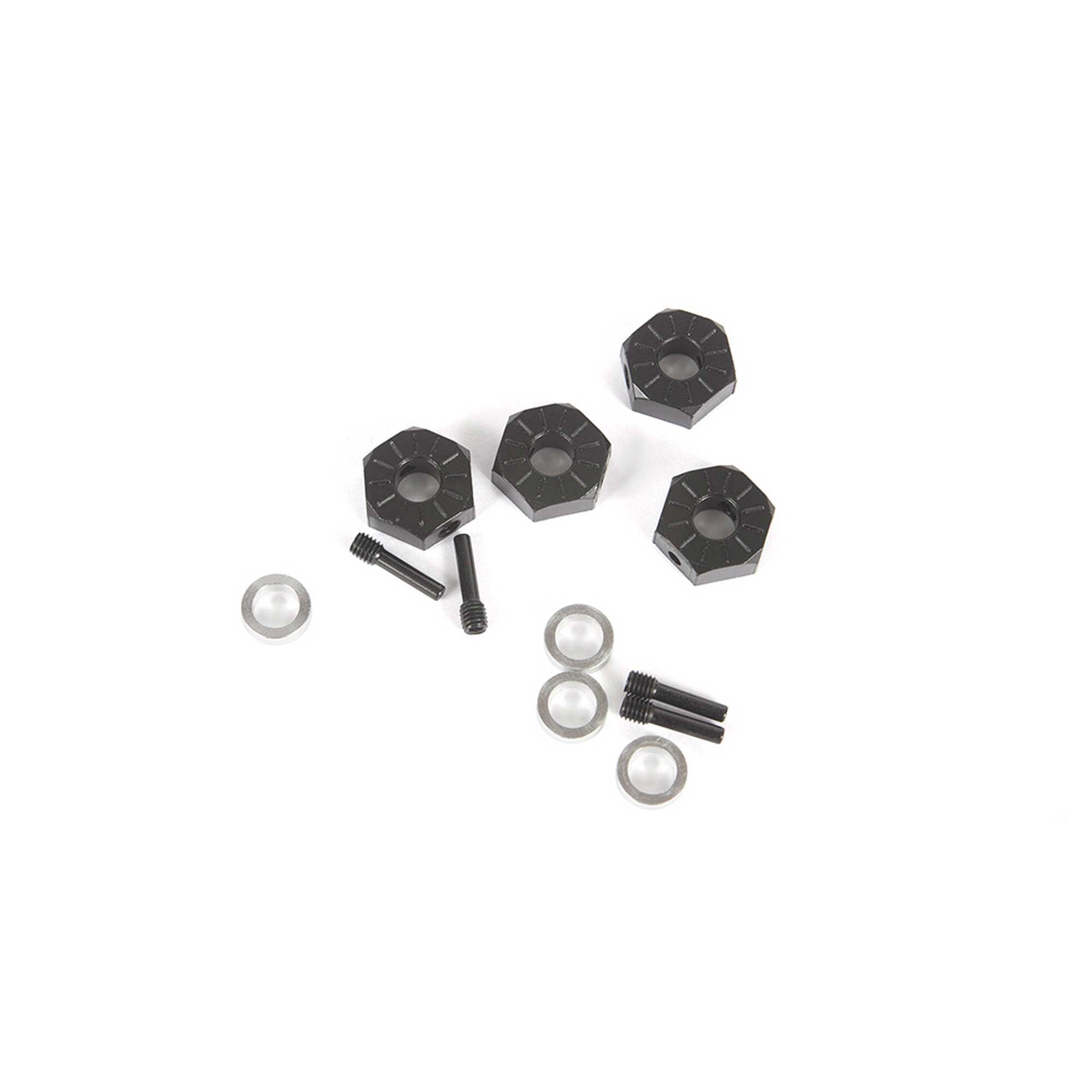 Axial 12mm Hex Screw Shaft & Spacer (4): Capra 1.9 UTB AXI232018