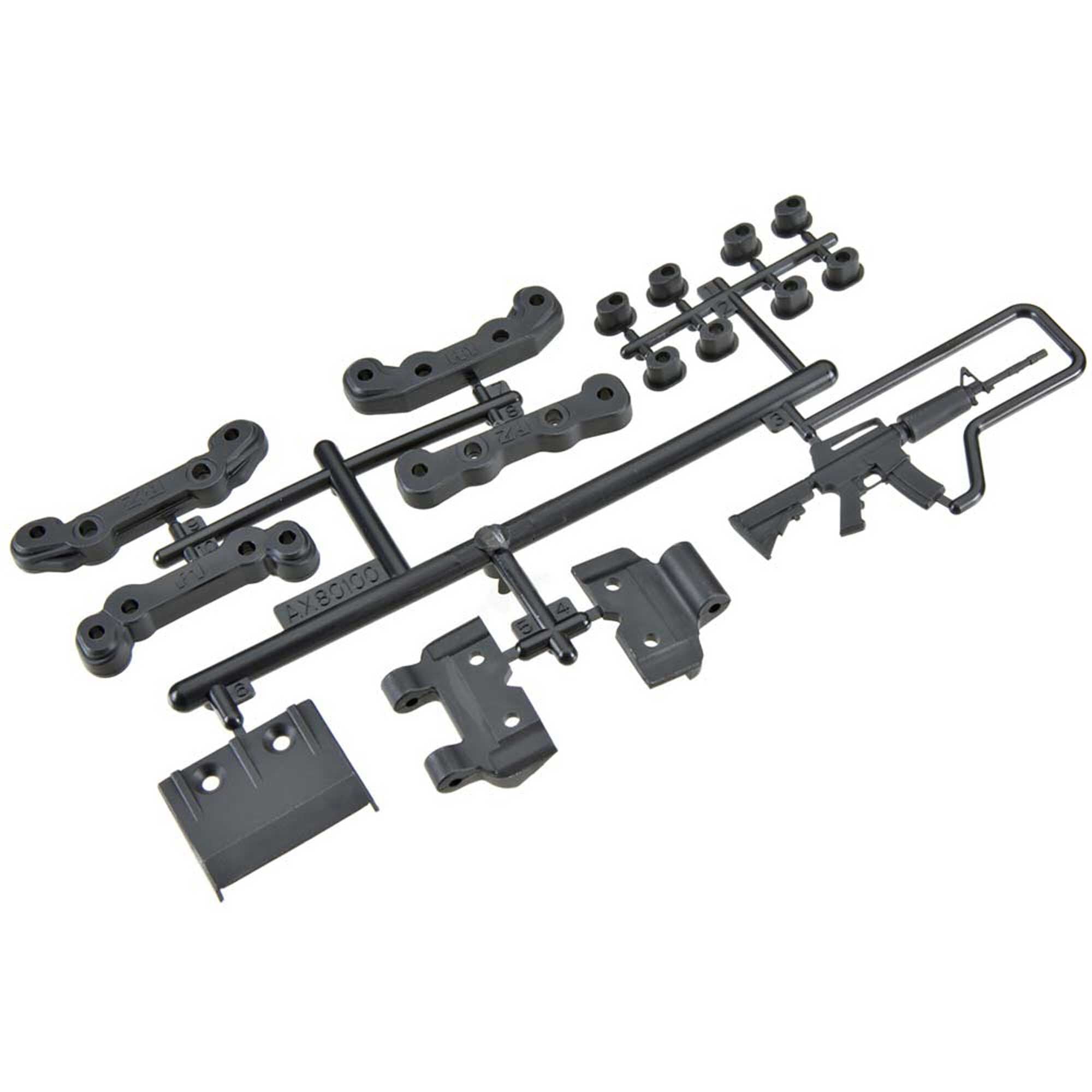 Axial Chassis Guard Toe Block Insert Set Fr Re