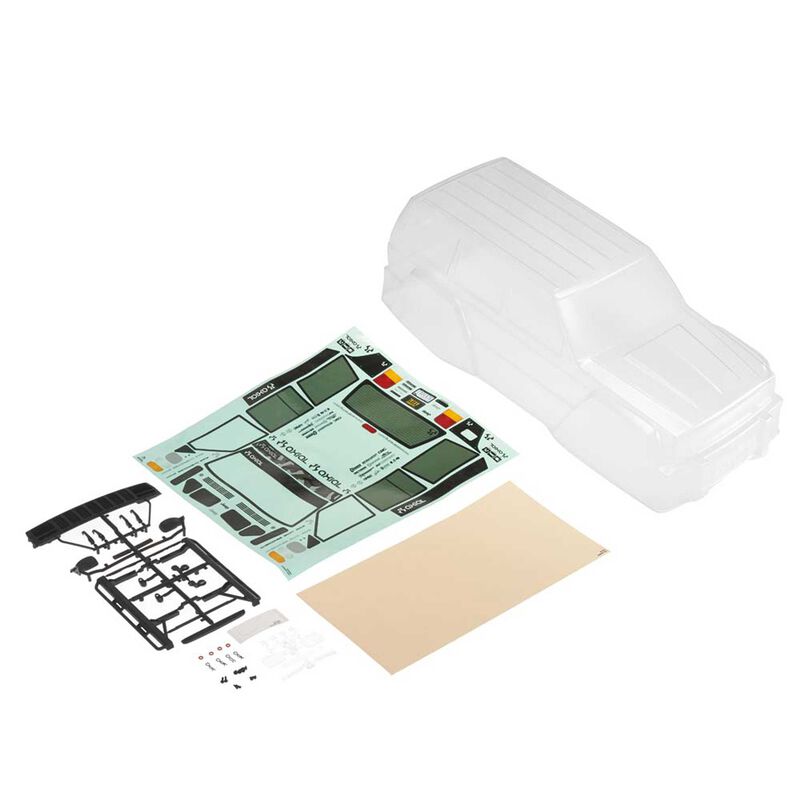 Axial 1/10 2000 Jeep Cherokee Clear Body with Decals and Hardware