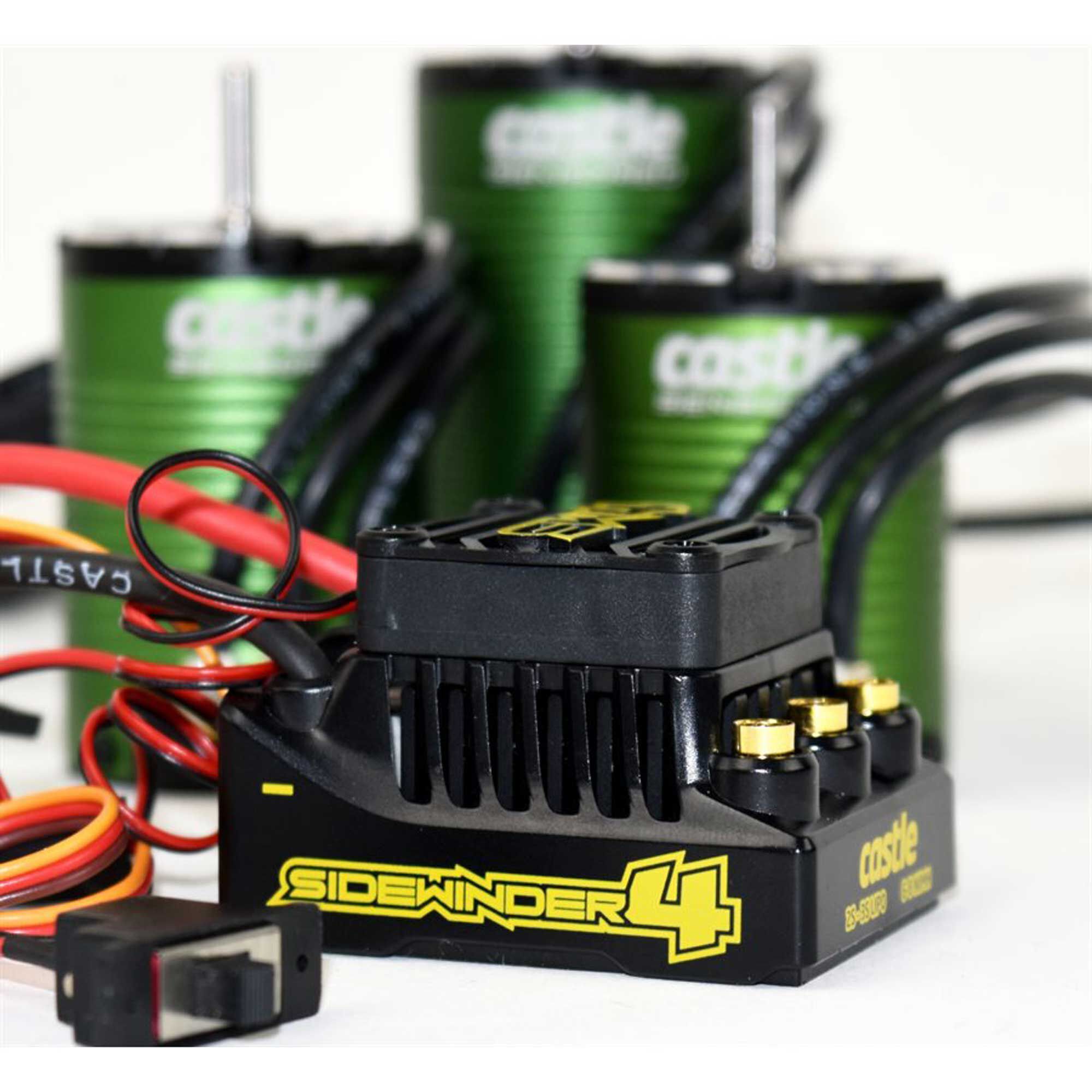 Castle SW4 12.6V 2A BEC WP SL ESC 1410-3800 Sens Motor