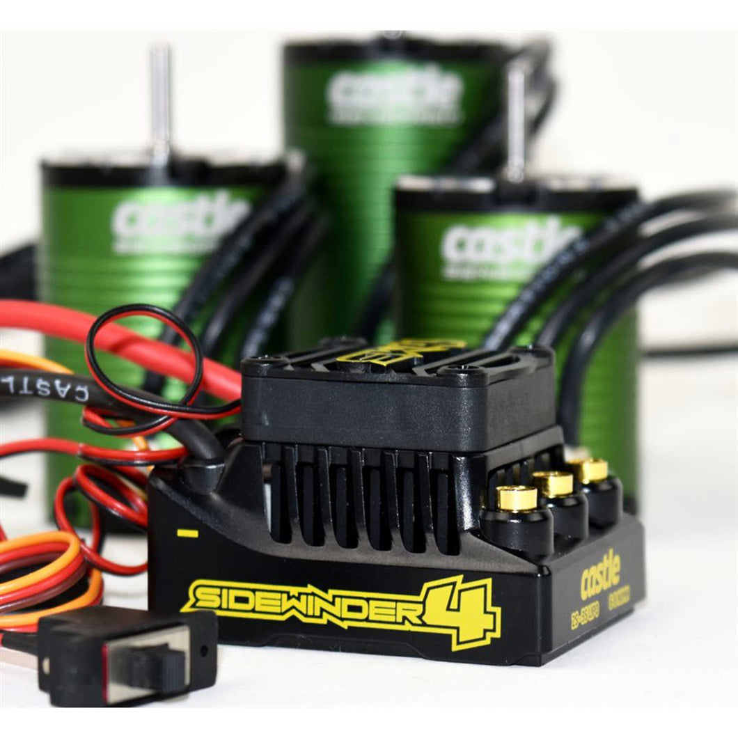Castle SW4 12.6V 2A BEC WP SL ESC 1410-3800 Sens Motor
