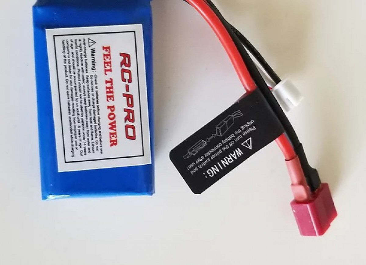 RC-PRO 7.4V 1200mAh Lipo – With Deans (For Desrush, Thrasher, Little Monster)