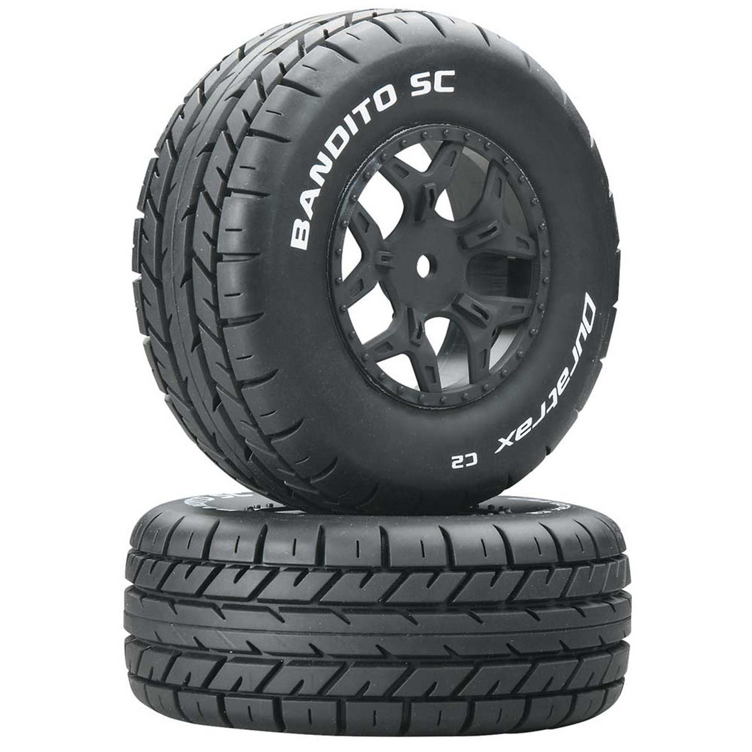 Duratrax Bandito SC C2 Mounted Tires: SCTE 4x4 (2)
