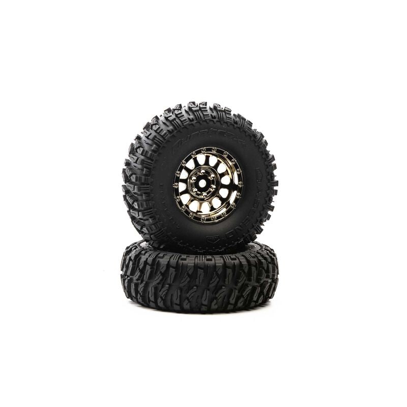 Duratrax Class 1 Ascend CR C3 1.9" Blk/Chr (2)