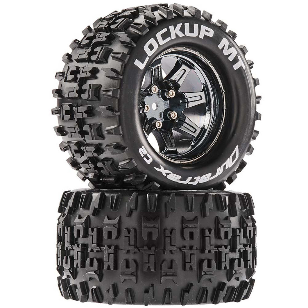 Duratrax Lockup MT 2.8 Mounted Tires, Chrome 14mm Hex(2)