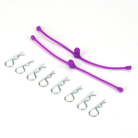 Du-Bro Body Klip Retainers, Purple (2)