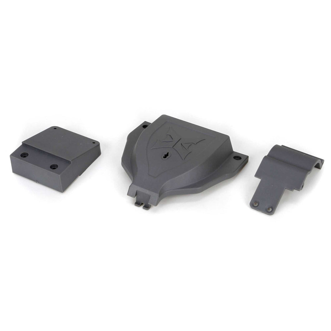 ECX Electronics Cover and Rear Mount: 1/10 2WD Ruckus, Torment