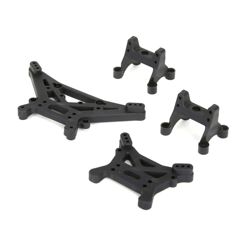 ECX Front/Rear Shock Tower Set: 1/10 4WD All