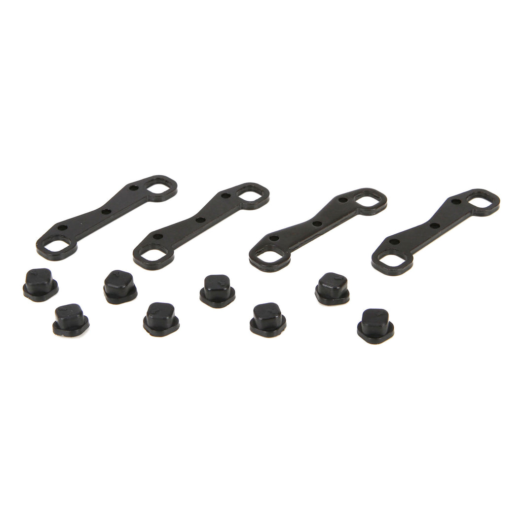 ECX Front/Rear Toe Plates w/ Inserts: 1/10 4WD All