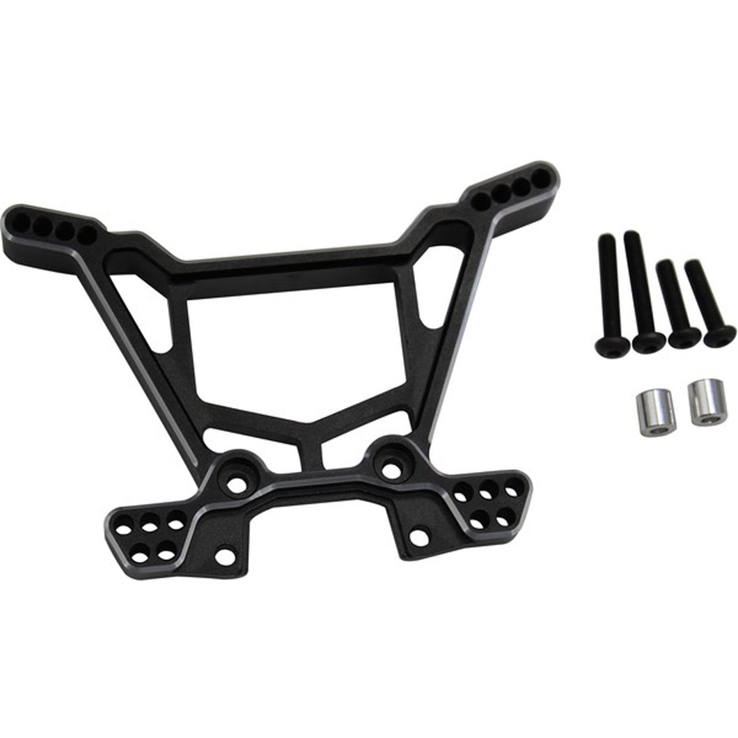 Aluminum Rear shock tower: Rustler 4X4