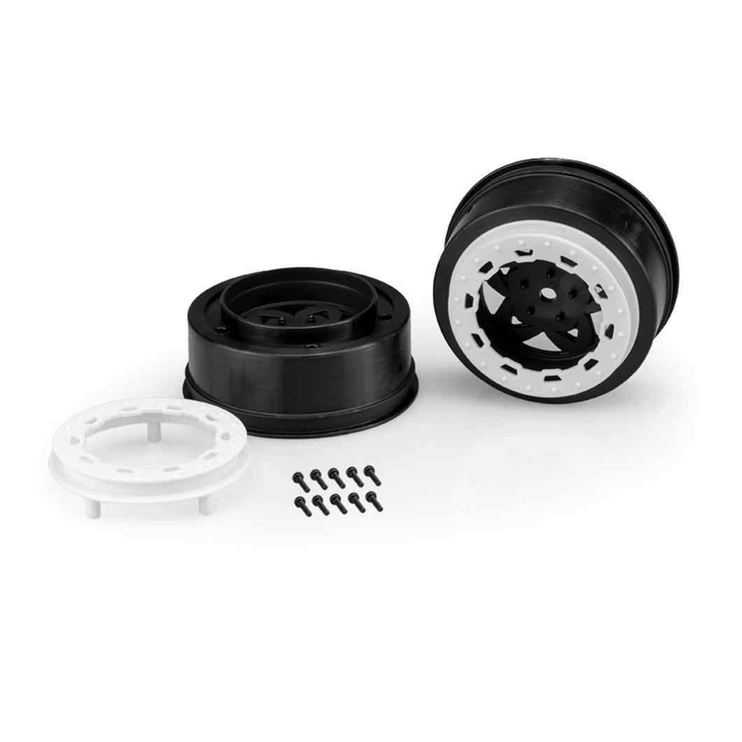 JConcepts Tremor Slash narrow front wheel-BLK/WHT BDLCK (2)