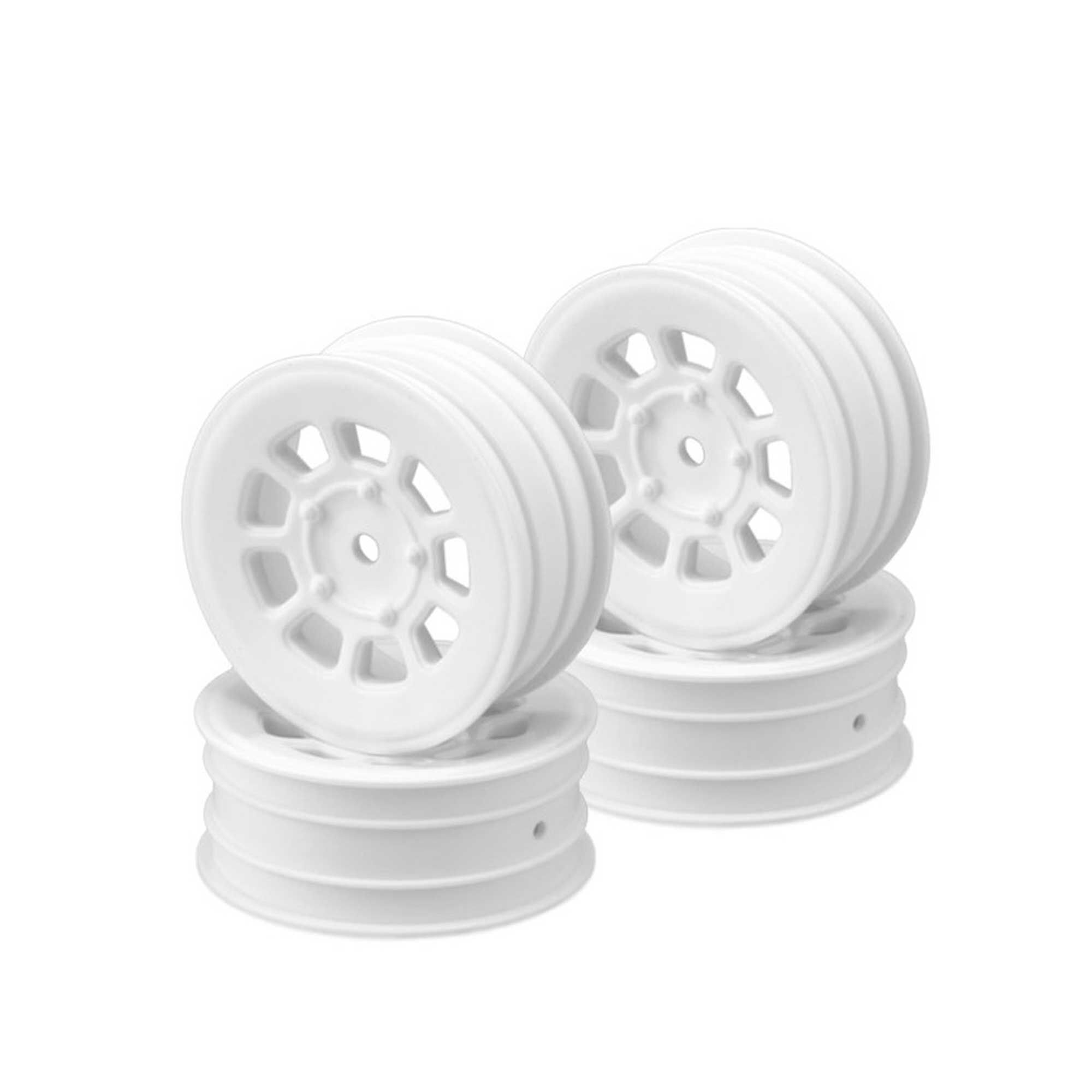 JConcepts 9-Shot 2.2" Front Wheel, White (4)