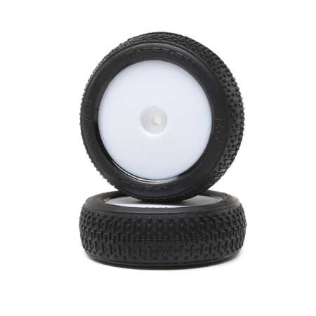 Losi Taper Pin FR Mounted White (2): Mini-B