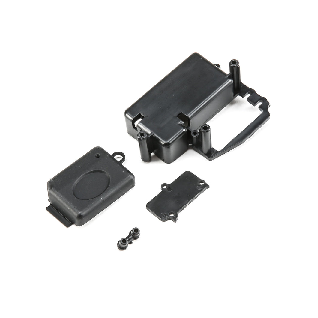Losi Radio Tray w/Switch Cvr Blnk & Rx Cvr: TEN-SCTE