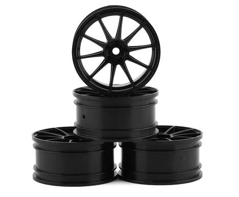 MST 5H Wheel Set (Black) (4) (+1 Offset) w/12mm Hex