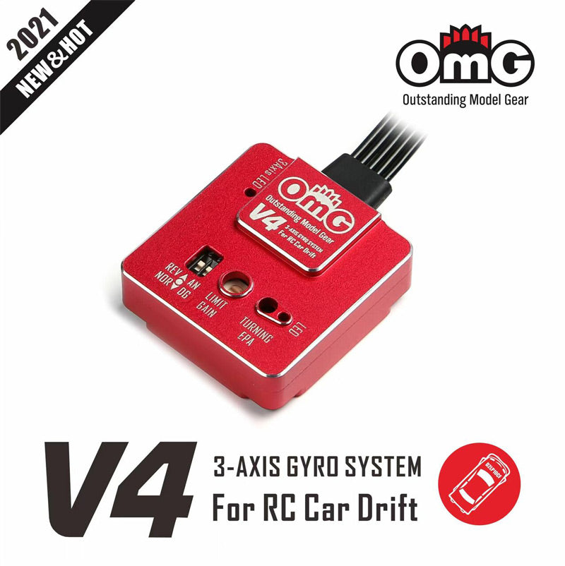 OMG V4 3-Axis Gyro With Digital/Analog Mode Metal Gyroscope For Rear Drive Car