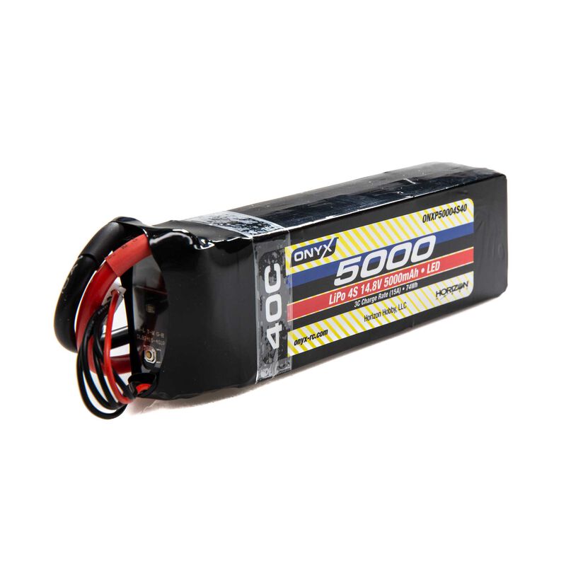 Onyx 14.8V 5000mAh 4S 40C LiPo Battery: EC5